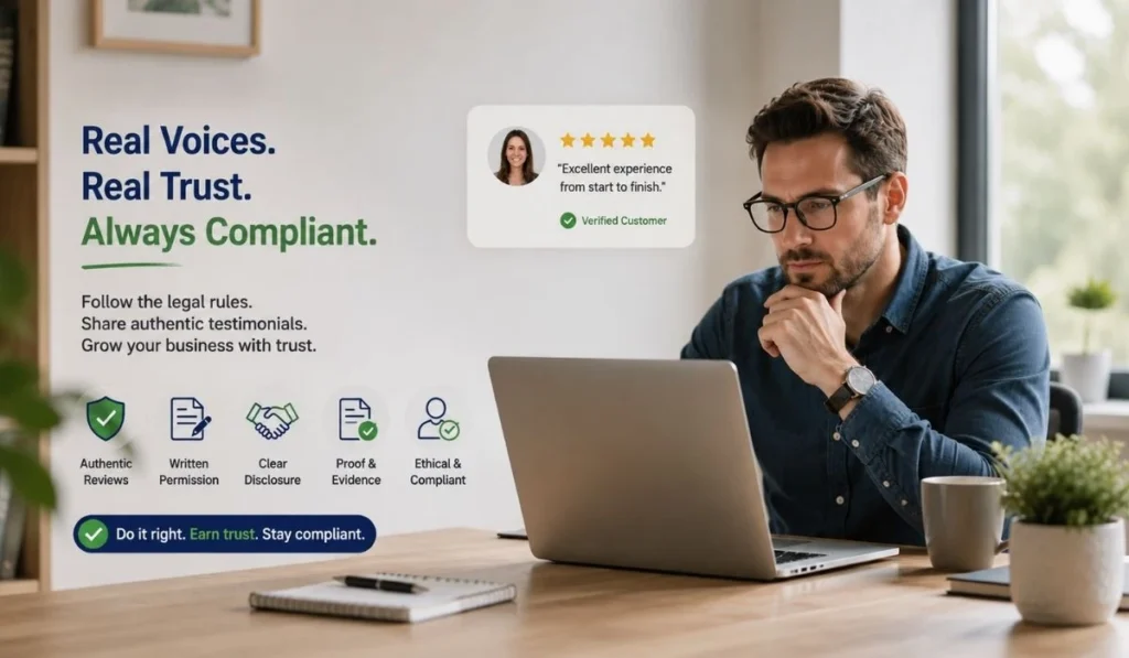 customer testimonial legal check
