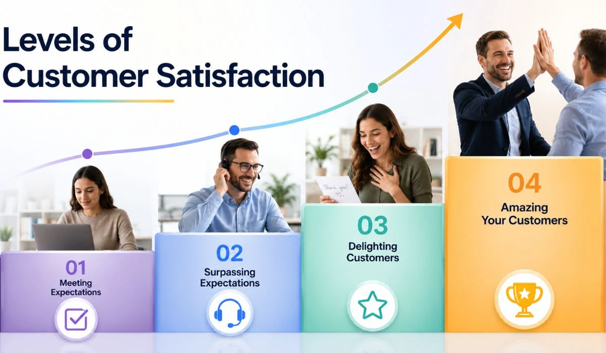 levels of customer satisfaction