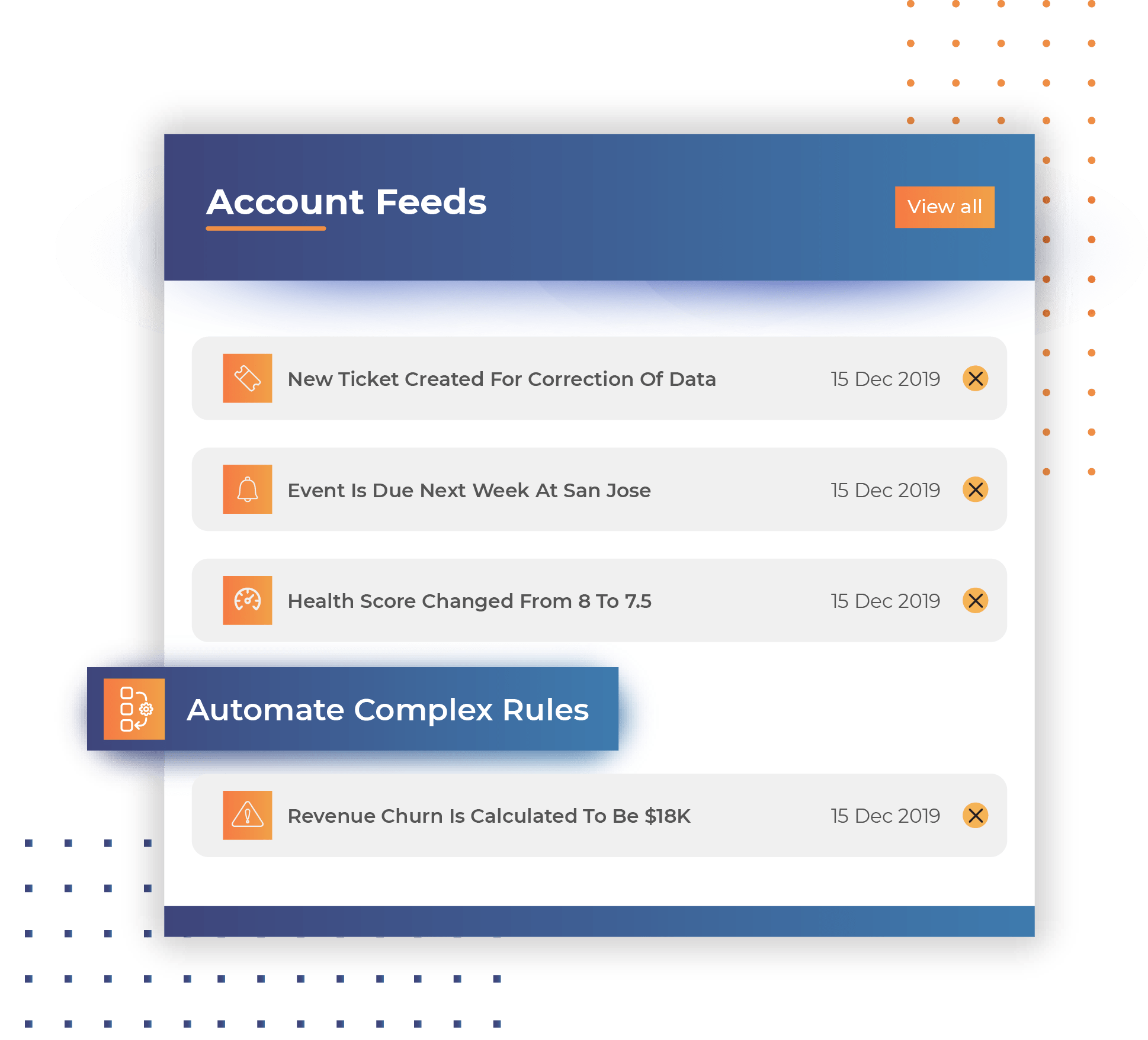 Automated account feed