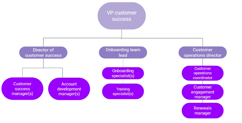 B2B customer success org structure