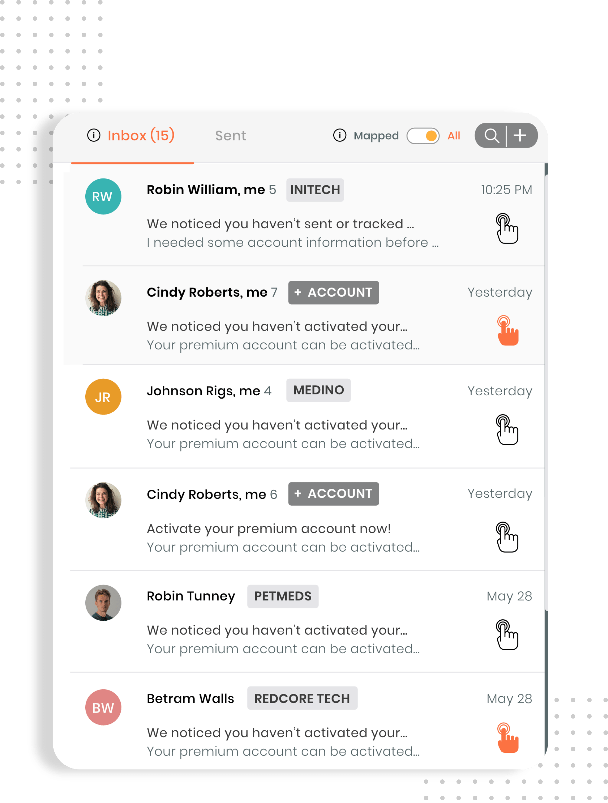 Sync Email Touchpoints