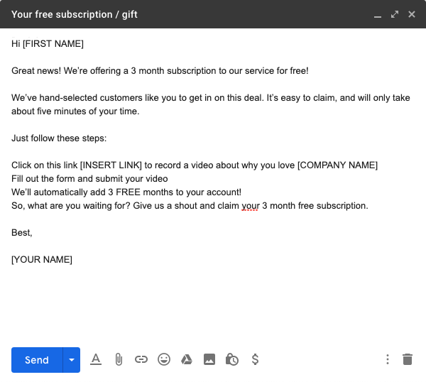 Customer Reference Template-The Incentivized Way