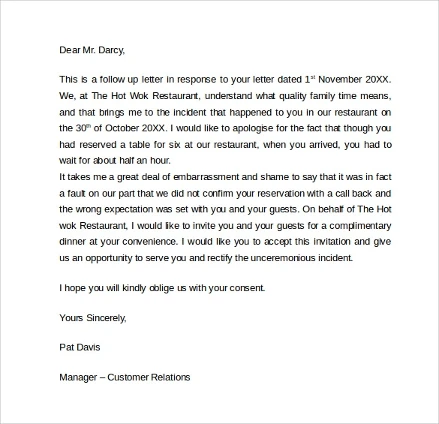 Apology Letter_Be prepared to accept that customer experience is integral