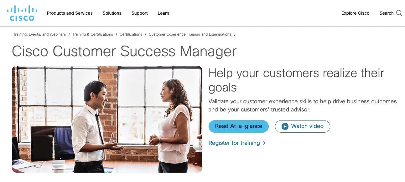 Cisco Customer Success Manager Certification