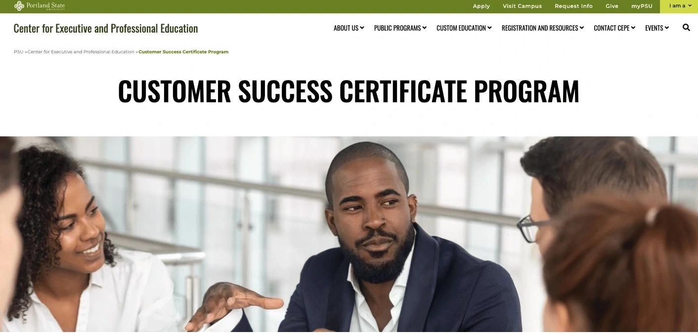 Customer Success Certificate Program by Portland State University