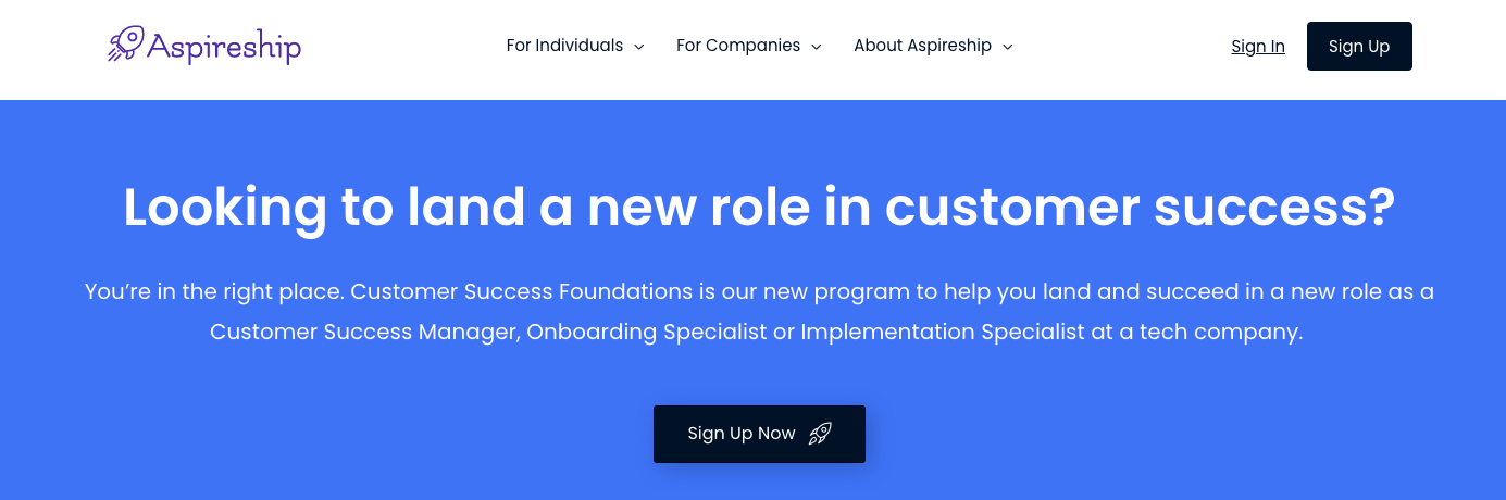 Customer Success Foundations by Aspireship