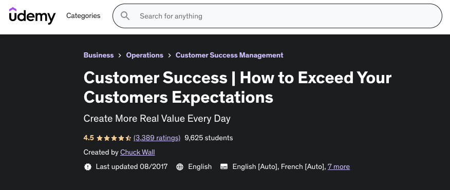 Customer Success- How to Exceed Your Customers Expectations by Udemy