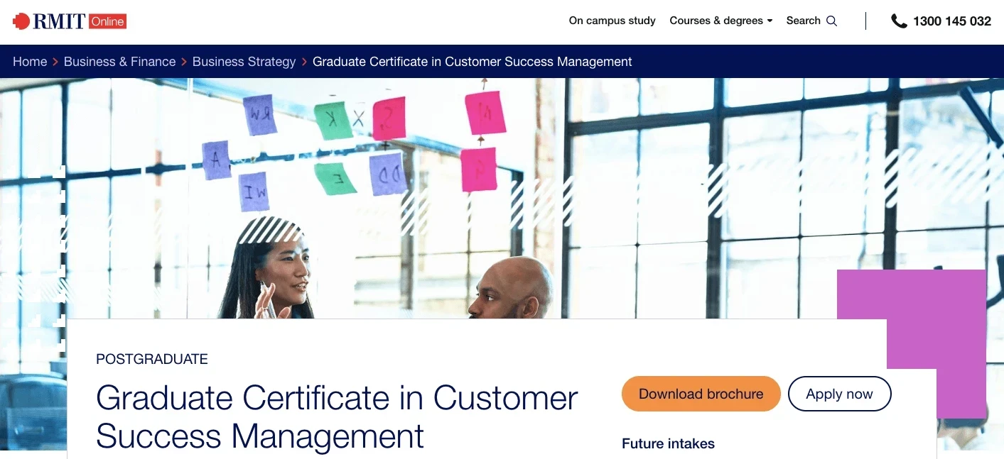 Graduate Certificate in Customer Success Management by RMIT