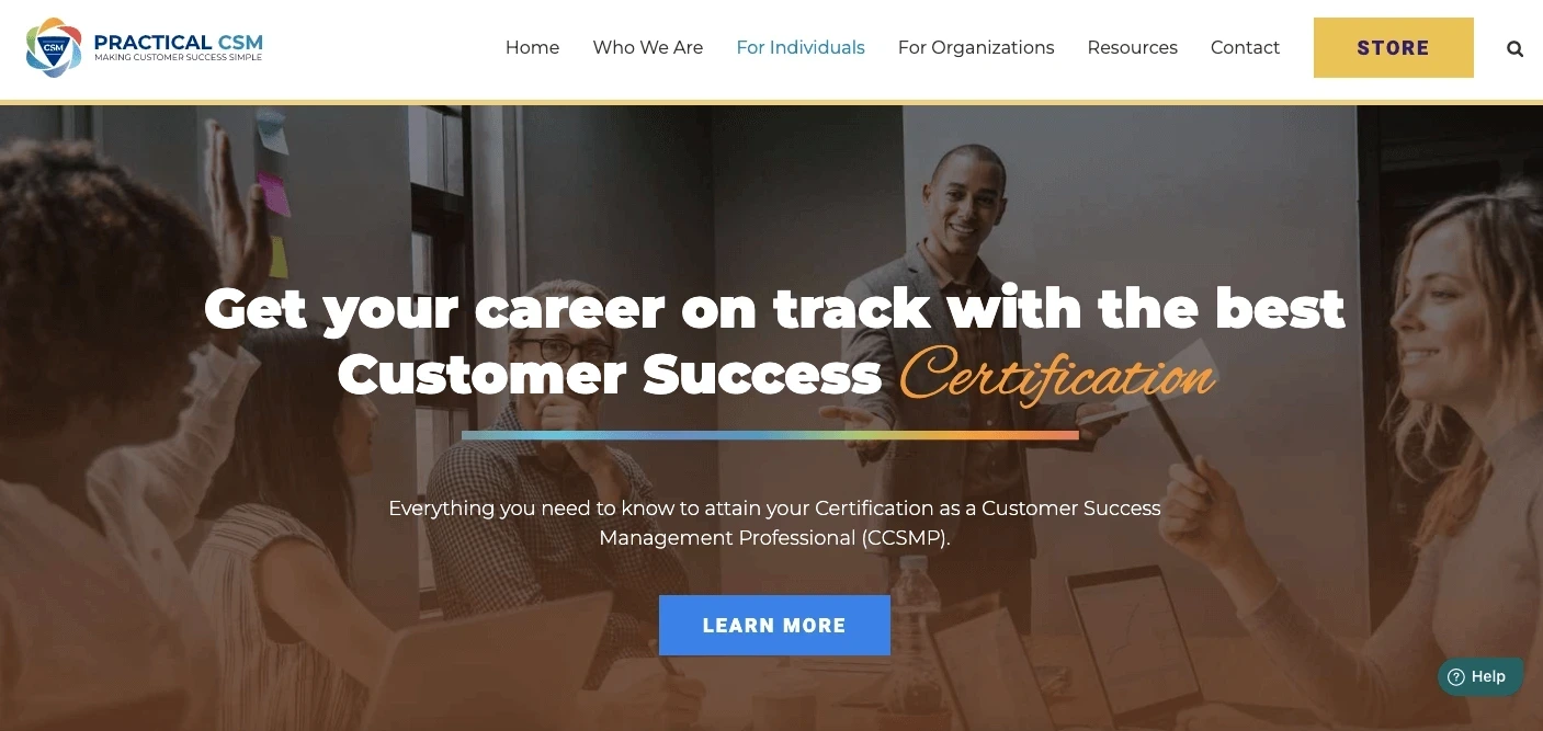 PracticalCSM's Certified Customer Success Management Professional (CCSMP) Customer Success Certification