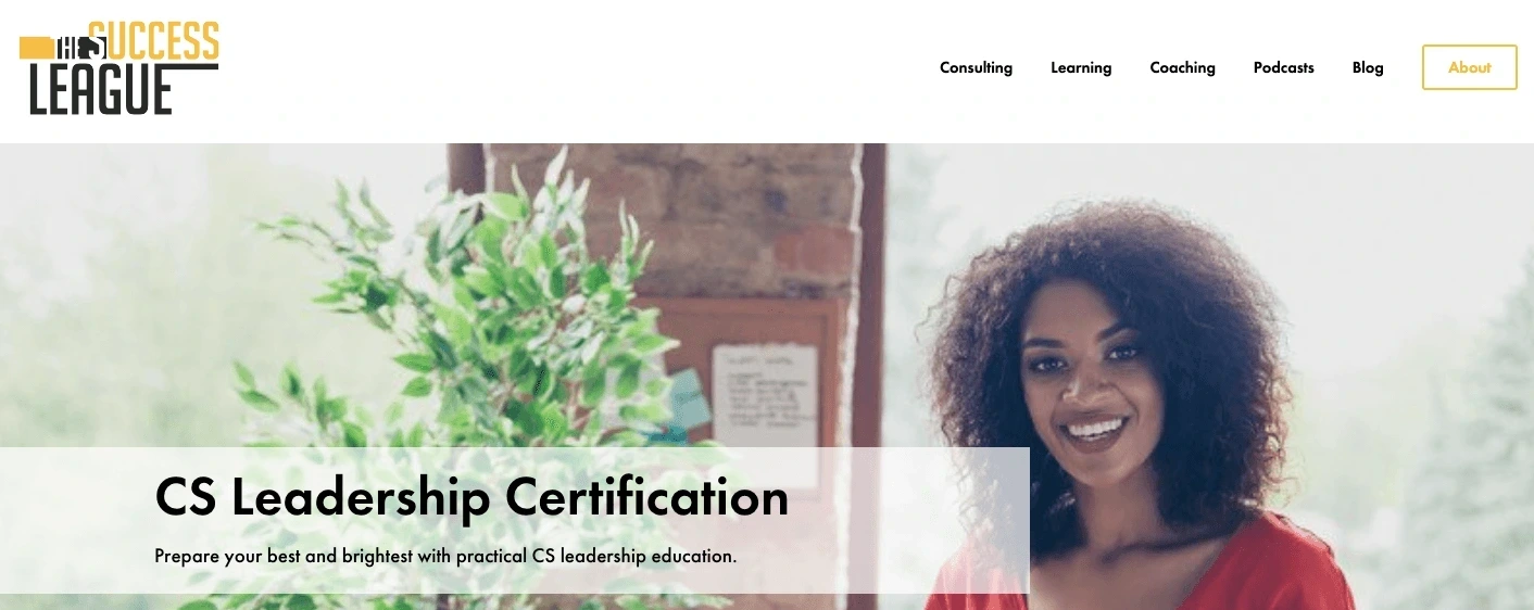 Success League's CS Leadership Certification Development Program